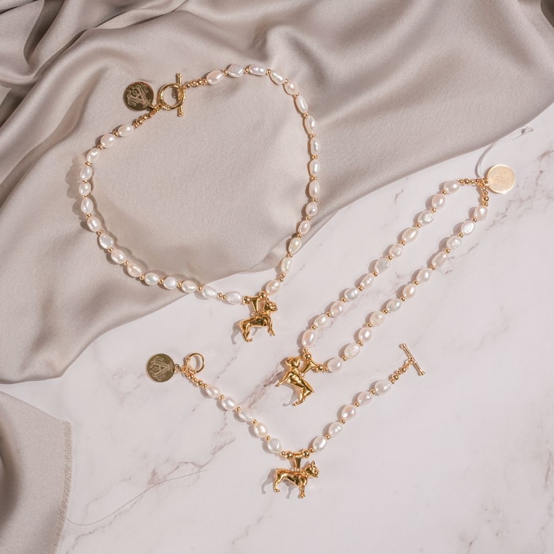 Baby Bulldog Pearl Set